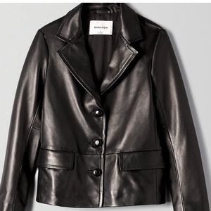 Babaton leather jacket